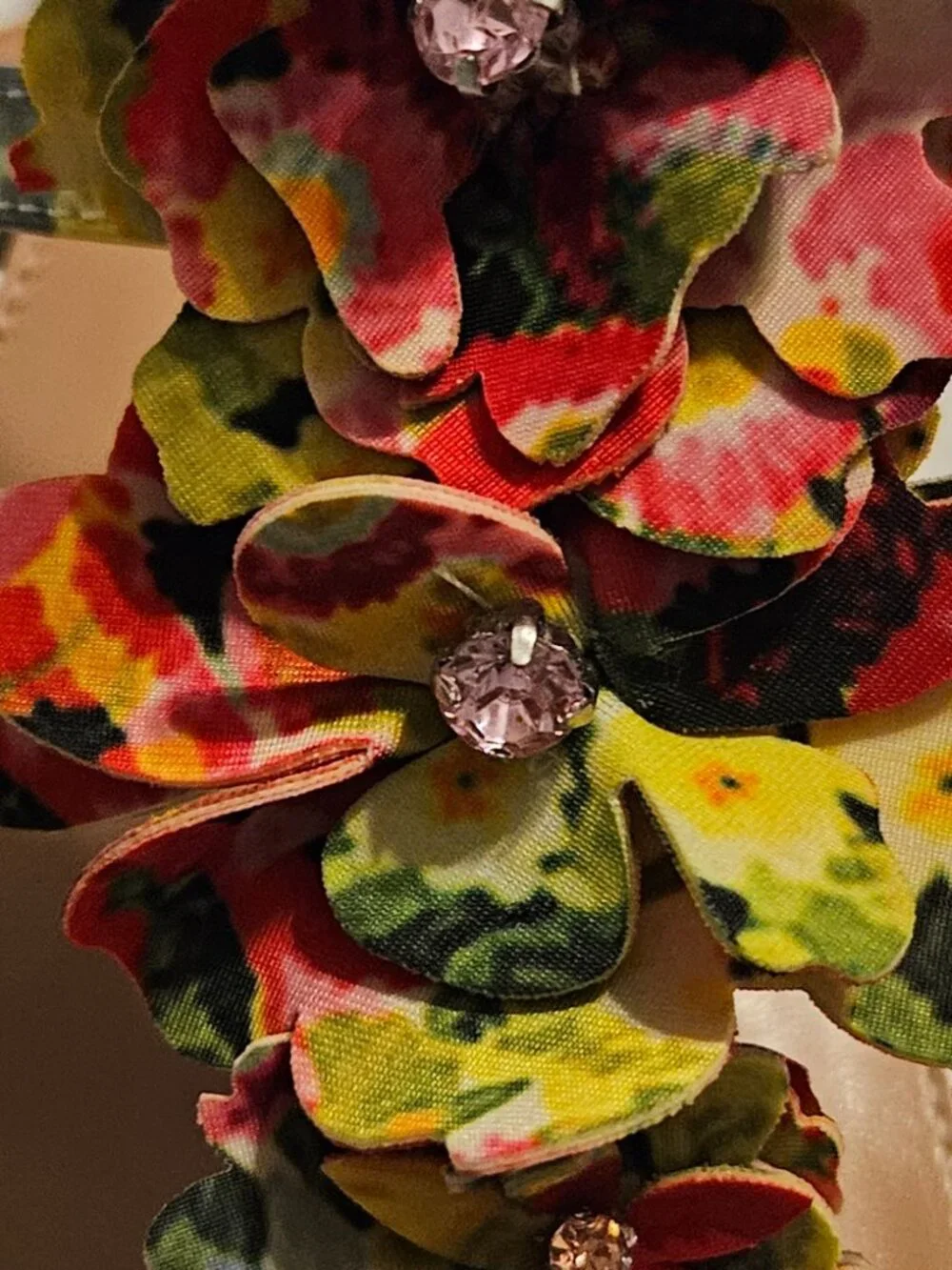 Betsey Johnson Floral Gladiator Round Toe Sandle Size 8.5 - Picture 4 of 10